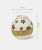 Vaso Decorato TDS cm H.26 L.25 Ceramica Caltagirone Artigianale Barocco Moderno - VASO