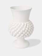 Vaso Pigna TDS Ceramica Caltagirone cm H.30 L.20 Artigianale Bianco - VASO