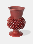 Vaso Pigna TDS Ceramica Caltagirone cm H.30 L.20 Artigianale Bordeaux - VASO