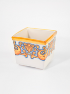 Vaso Quadrato Decorato TDS Ceramica Caltagirone Artigianale - VASO