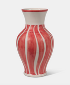 Vaso TDS cm H.37 Ceramica Caltagirone Artigianale Linee Morbide Rosse - VASO