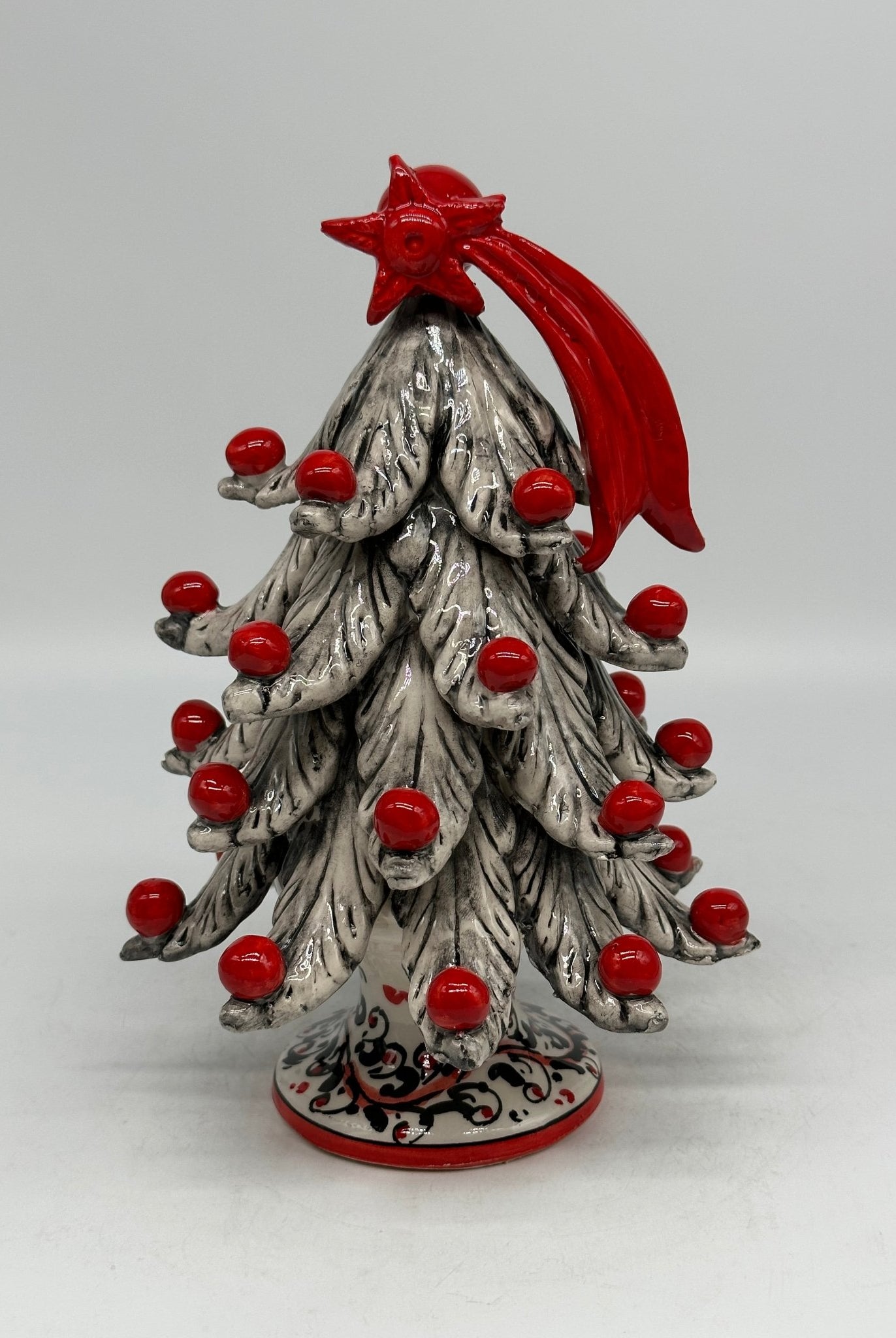 Albero di Natale cm h.25 interamente fatto a mano Ceramica Caltagirone - DD CERAMICHE SICILIANE