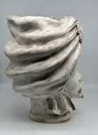 FINE SERIE - Testa di Moro Atena Ceramica Caltagirone cm H.40 L.28 Artigianale Effetto Anticato - DD CERAMICHE SICILIANE