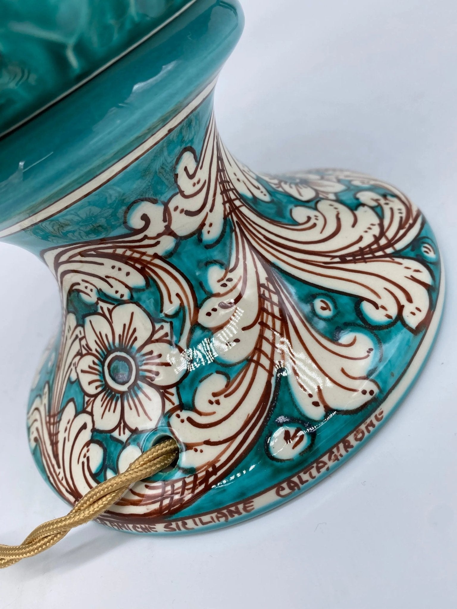 Pigna artigianale in ceramica Siciliana di Caltagirone varie misure