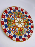 Piatto Decorativo dipinto a mano diametro cm 30 Decoro “carretto” - DD CERAMICHE SICILIANE