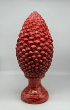 Pigna Ceramica Caltagirone cm H.45 Artigianale Rosso Sfumato Linea Luis - DD CERAMICHE SICILIANE