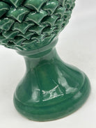 Pigna Luis cm H.35 Ceramica Caltagirone Artigianale Verde - DD CERAMICHE SICILIANE
