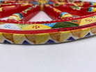 Ruota Carretto Siciliano Ceramica Caltagirone Diametro 30 cm Artigianale Decorata - DD CERAMICHE SICILIANE