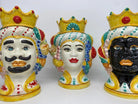 Teste di Moro Girun Ceramica Caltagirone cm H.20 L.13 Artigianale Decorazione Siciliana - DD CERAMICHE SICILIANE